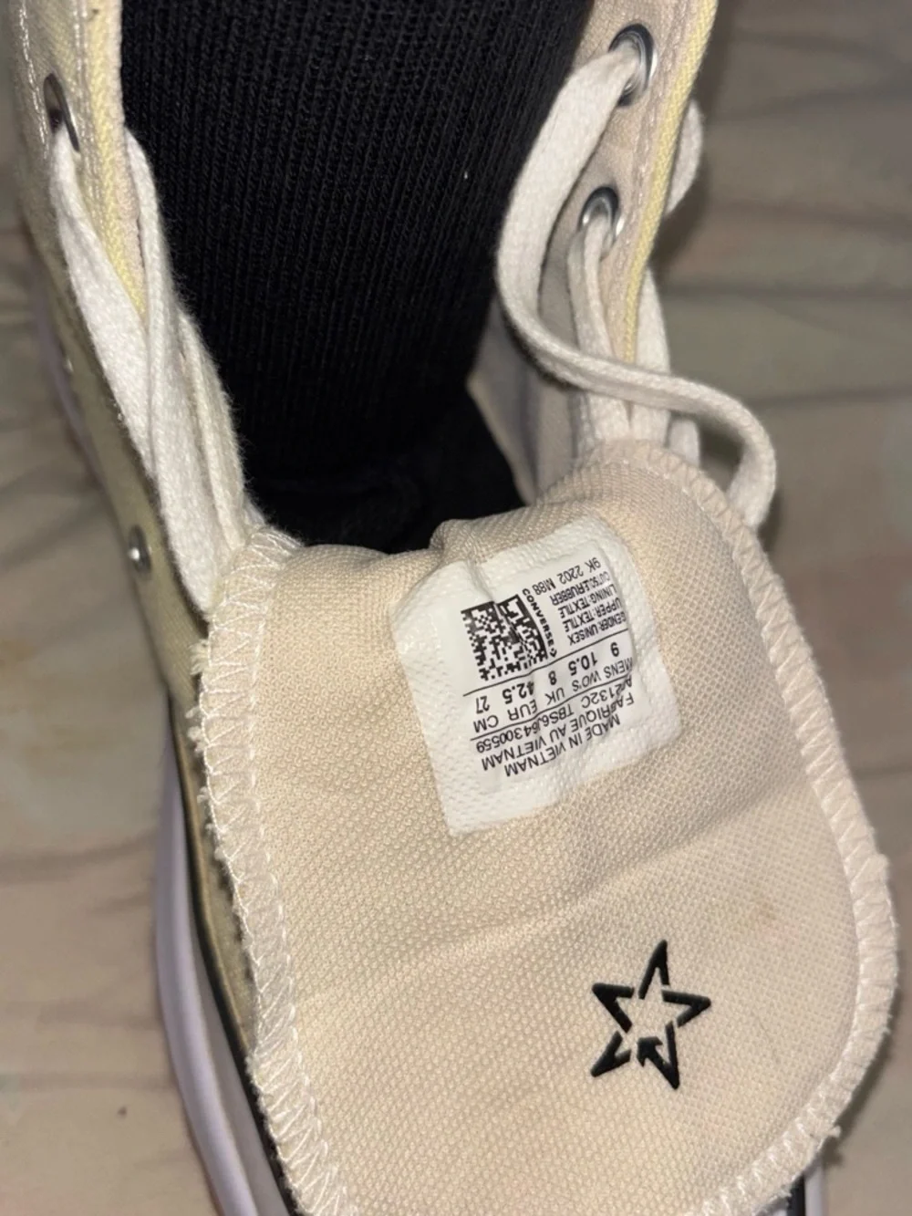 Converse Women's High-Top Sneakers in Pale Yellow